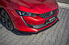 Сплітер Peugeot 508 (2018+) тюнінг обвіс губа спідниця елерон (V2), фото 2