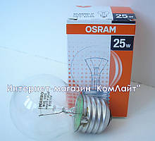 Лампа кулька прозора OSRAM CLASSIC P Clas P CL 25 230V E27 (Франція)