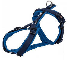 Шлея для собак Trixie Premium trekking S 36-44 см/15 мм Індиго/Синя