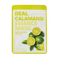 Тканевая маска с каламанси FarmStay Real Calamansi Essence Mask