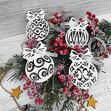 Набір Новорічних іграшкок "Сфера". Новорічні іграшки та прикраси. Іграшки на ялинку