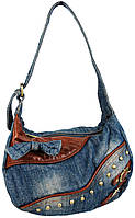 Женская джинсовая сумка Fashion jeans bag синяя