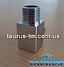 Дизайнерський квадратний трійник ThermoPulse Cube chrome 1/2" для гібридних рушникосушок, фото 3