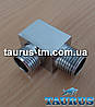 Дизайнерський квадратний трійник ThermoPulse Cube chrome 1/2" для гібридних рушникосушок, фото 3