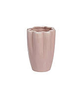 Фигурная ваза из фарфора цвета пепельной розы 12,5 см
