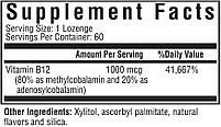 Seeking Health Active B12 1000 / Б12 метилкобаламін і аденозилкобаламін 1000 мг 60 льодяників BX349, фото 2