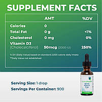 Seeking Health Optimal Vitamin D Drops / Вітамін Д3 рідкий 30 мл BX359, фото 3
