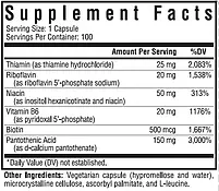 Seeking Health B Minus/комплекс вітамінів групи Б без Б12 і фолієвої 100 капсул BX369, фото 2