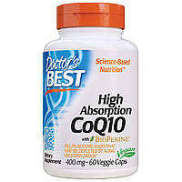 Коэнзим Q10 Doctor's Best Высокой Абсорбации 400 мг BioPerine 60 желатиновых капсул (DRB00157) z12-2024