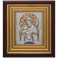 Икона из серебра "Образ Пресвятой Богородицы Умиление" 290х260мм