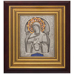 Ікона зі срібла "Образ Пресвятої Богородиці Розчулення" 290х260мм