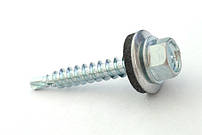 Саморіз покрівельний 4,8*35 DIN 7504K цинк білий по дереву (пач 50шт)