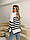 Наймодніший жіночий светр у смужку (в кольорах), фото 7