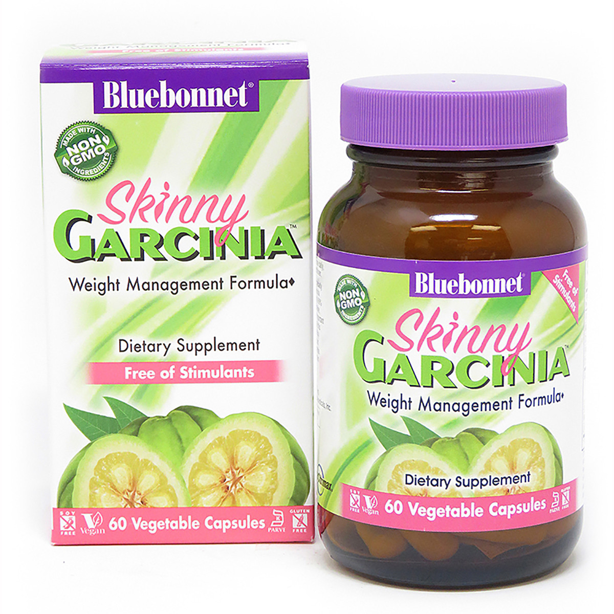 Гарцинія формула керування вагою Bluebonnet Nutrition Skinny Garcinia 60 вегетаріанських капсул