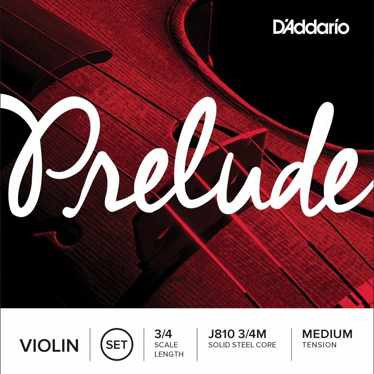 Струны для скрипки D'Addario J810 3/4M Prelude Violin Strings Medium T