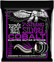 Струны для электрогитары Ernie Ball 2729 7-String Cobalt Slinky Electric Guitar Strings 11/58 D12P1-2023