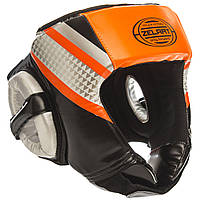 Шлем боксерский ZELART BO-1336 XL Оранжевый-Черный z12-2024