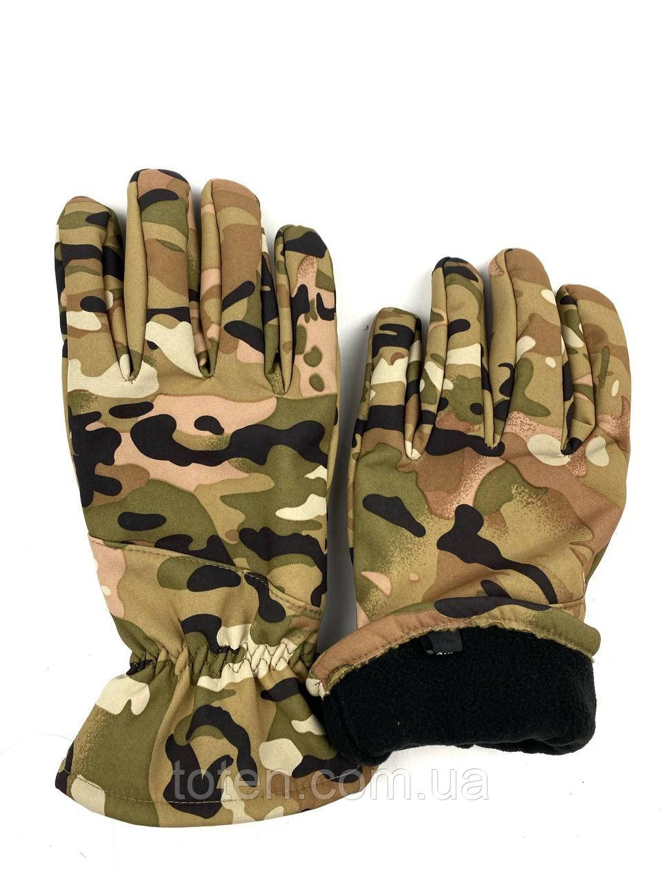 Армейские теплые перчатки ВСУ тактические полнопалые . Зимние .