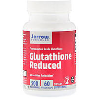 Глутатион восстановленный, 500 мг, Glutathione Reduced, Jarrow Formulas, 60 вегетарианских капсул z12-2024