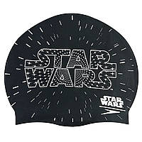 Шапочка для плавания детская planeta-sport SPEEDO JUNIOR SLOGAN PRINT 808386C353 Star Wars Черный-белый