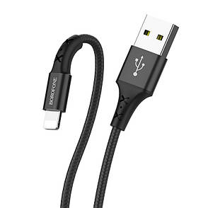 Кабель для зарядки телефона/ смартфона Borofone BX20 Enjoy USB - Lightning 2 A 1 м Чорний (BX20LB), фото 3