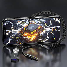 Bluetooth ресивер Usams US-SJ464 USB Wireless - mini-jack 3.5 Чорний/ Сірий (SJ464JSQ01), фото 3