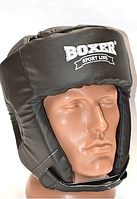 Шлем боксерский кожвинил Boxer Sport Line L Черный (hub_chAR79937) z12-2024