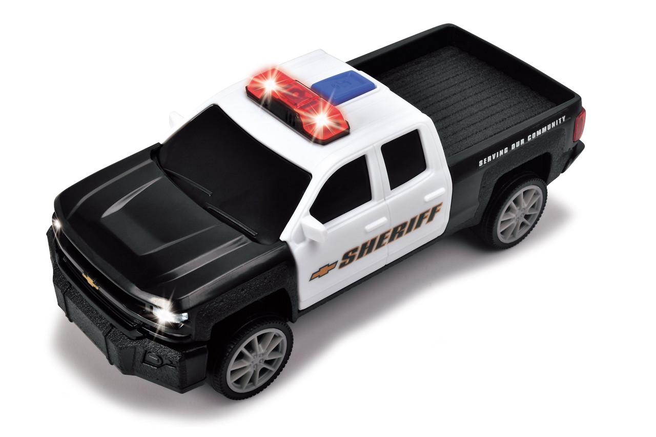 Полицейский автомобиль Dickie "Чеви Сильверадо" со звук. и свет. эффектами, 15 см, 3+ | 3712021 - фото 2 - id-p1717368629