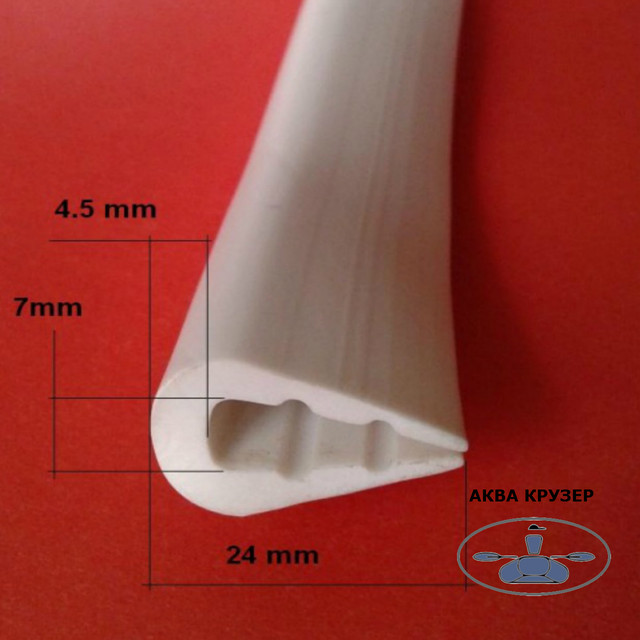 Окантовочні профіль - Еластичний пвх в інтернет магазині Аква Крузер / Aqua Cruiser Купити Окантовочні профілі в Україні за кращою ціною - профіль пвх 7 мм