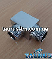 Квадратний дизайнерський трійник CUBE хром 1/2"