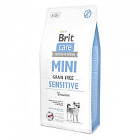 Сухой корм для собак миниатюрных пород c чувствительным пищеварением Brit Care GF Mini Sensitive 7 кг z14-2024