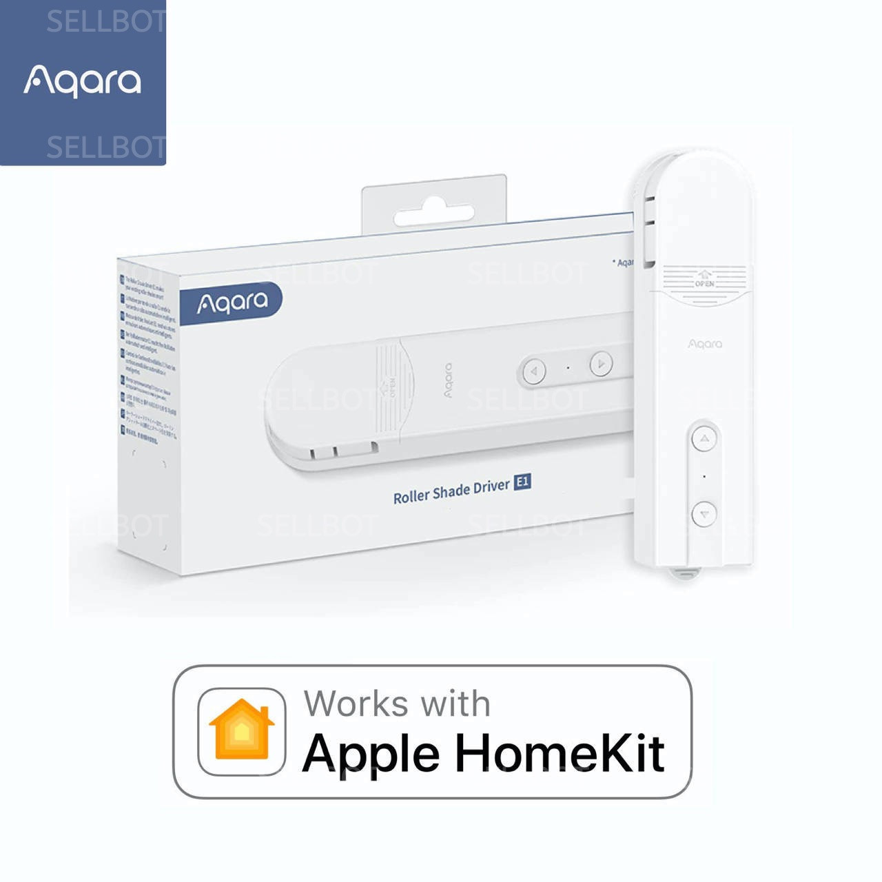 Мотор для рулонних штор Aqara Roller Shade Driver E1 Shade/Blind ZigBee 3.0 Apple HomeKit (ZNJLBL01LM/RSD-M01)