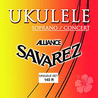 Струны для укулеле Savarez 140R Alliance KF Concert/Soprano Composite Ukulele Strings D12P1-2023