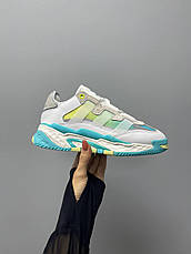 Жіночі кросівки Adidas Niteball White Blue Green ALL09164, фото 4