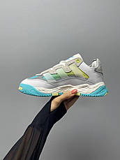Жіночі кросівки Adidas Niteball White Blue Green ALL09164, фото 3