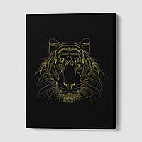 Картина Золотой тигр Malevich Store 75x100 см (P0413) z14-2024