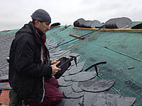 Монтаж сланцевої черепиці, дика кладка 1000 м2 1