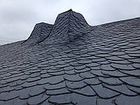 Монтаж сланцевої черепиці, дика кладка 1000 м2 7