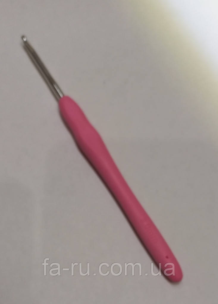 Гачок для в'язання з гумовою ручкою, he - 3,0 мм, фото 1