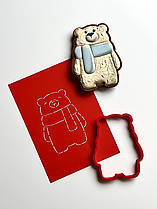 3D-формочки-вирубки для пряників "Ведмедик 119"