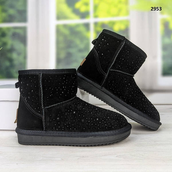 Женские угги купить в Москве недорого, натуральные женские UGG - официальный интернет-магазин RUGGI Ботинки со стразами (69 фото)