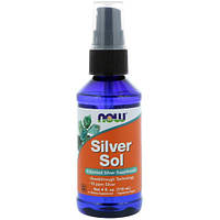 Коллоидное серебро NOW Foods SILVER SOL 10 PPM LIQUID 4 FL OZ 118 ml D12P1-2023