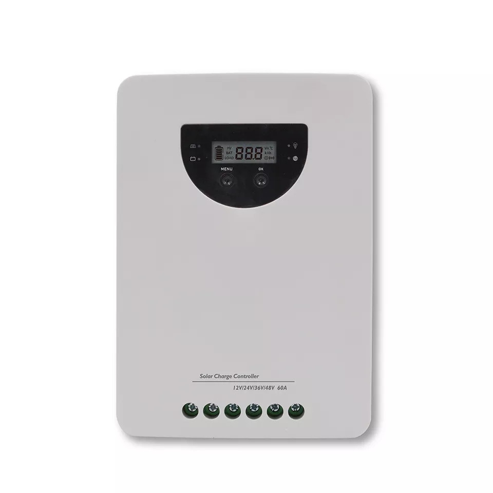 MPPT контролер сонячних панелей Lumiax MC6015 12/24/36/48В 60A USB, LCD, фото 1