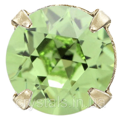 Пришивні стрази в цапах Preciosa (Чехія) ss47 Peridot/золото