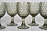 Набір із 6-ти скляних келихів для вина в сірому кольорі Ibiza Maison, фото 3