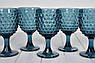Набір із 6-ти келихів на ніжці в блакитному кольорі Ibiza Maison, фото 4