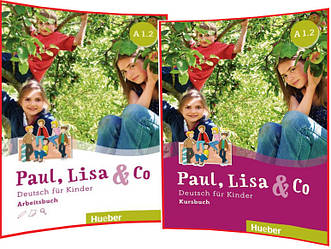 Paul, Lisa & Co A1.2. Kursbuch+Arbeitsbuch. Комплект книг з німецької мови. Підручник+Зошит. Hueber