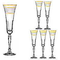Набор бокалов для шампанского Lora Бесцветный H80-057 180ml z16-2024