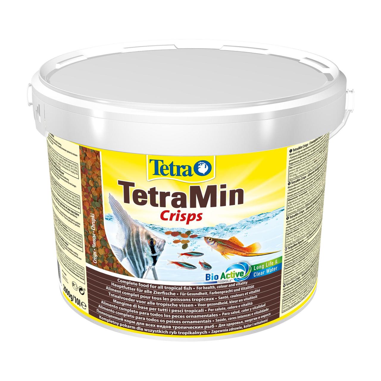 Корм Tetra Min Crisps для аквариумныx рыб в xлопьяx 10 л (139497)