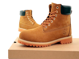 Зимові черевики Timberland Winter Brown Взуття Тімберленд світло коричневі нубук хутро чоловічі жіночі